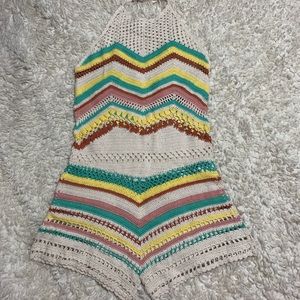 🔥 Forever 21 Crochet Halter Jumper BNWT size S